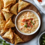 crab rangoon dip recipe card layout