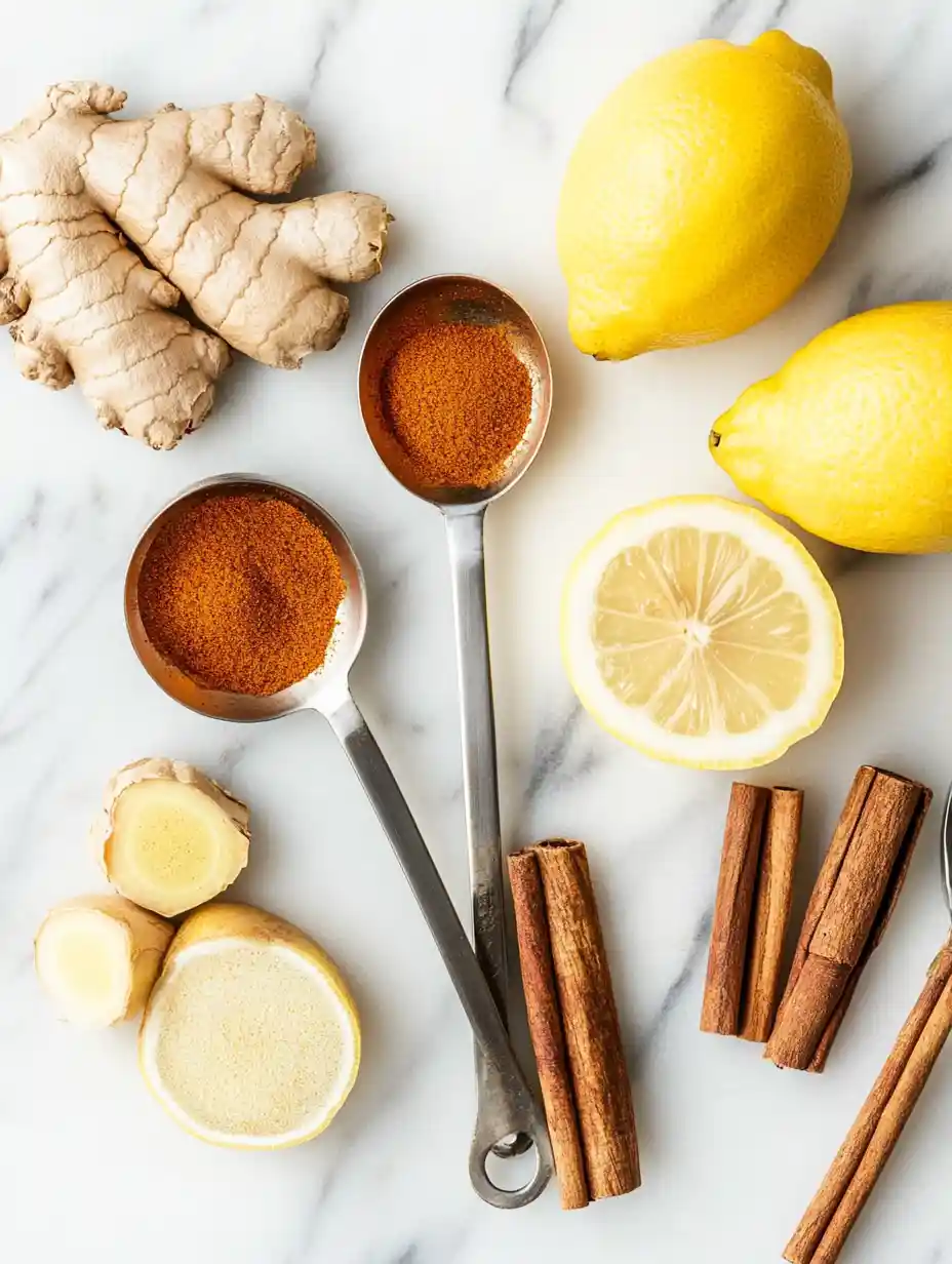 Flat lay of Brazilian Mounjaro ingredients