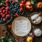 printable fruit riot recipe card layout