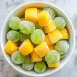 uit riot recipe frozen sugar-coated grapes and mango