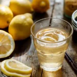 Japanese Mounjaro detox drink in a glass with miso, daikon, lemon, and matcha