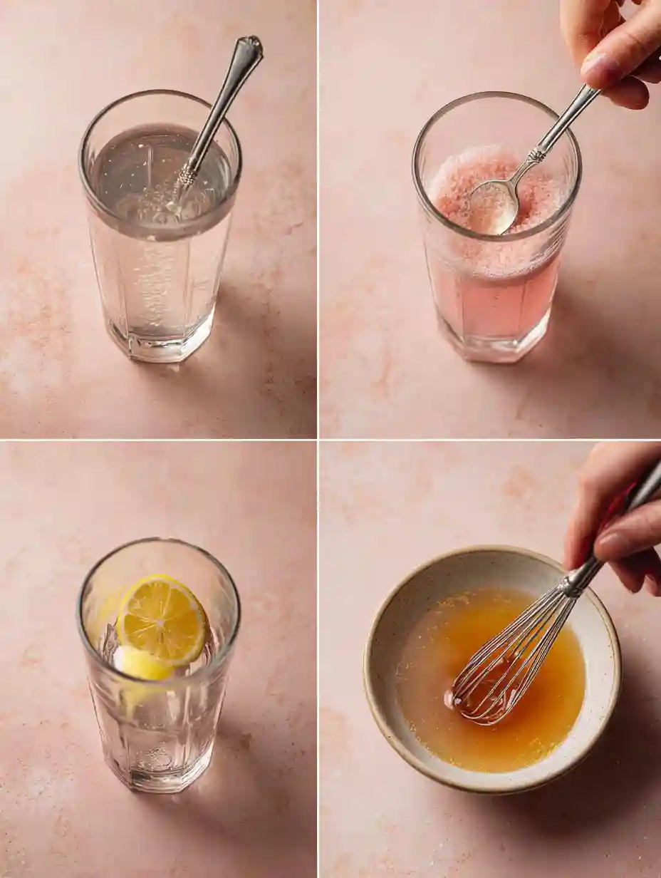 how to make the pink salt trick drink step by step