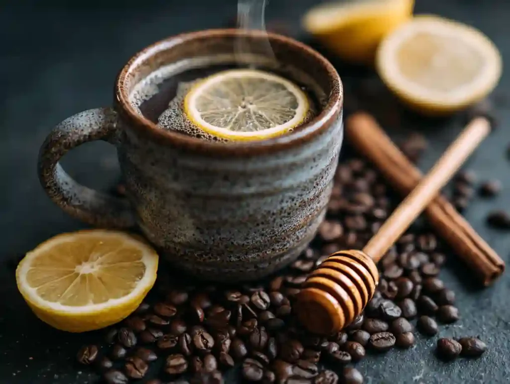 Coffee method for weight loss with cinnamon and lemon
