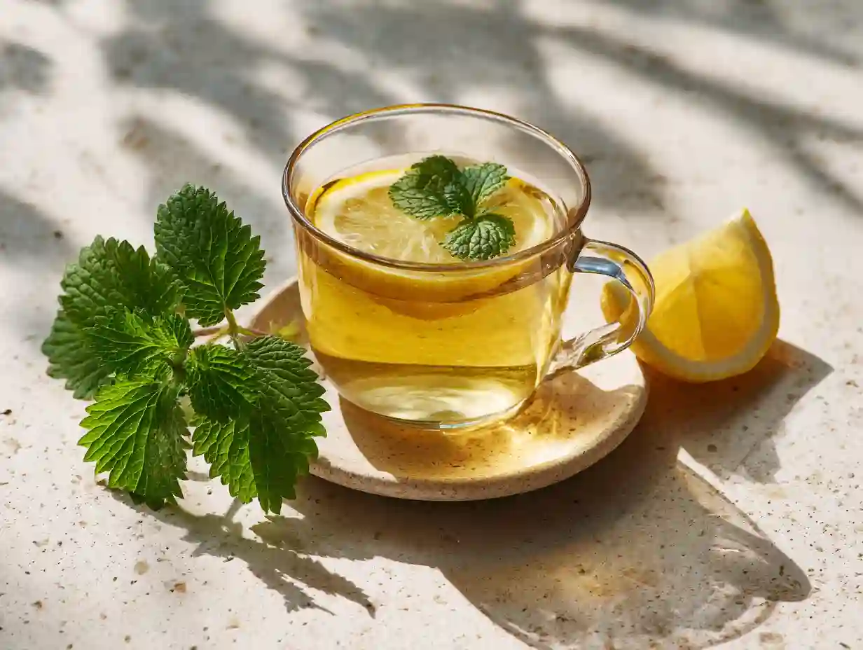 Lemon balm recipe for weight loss tea with lemon and ginger